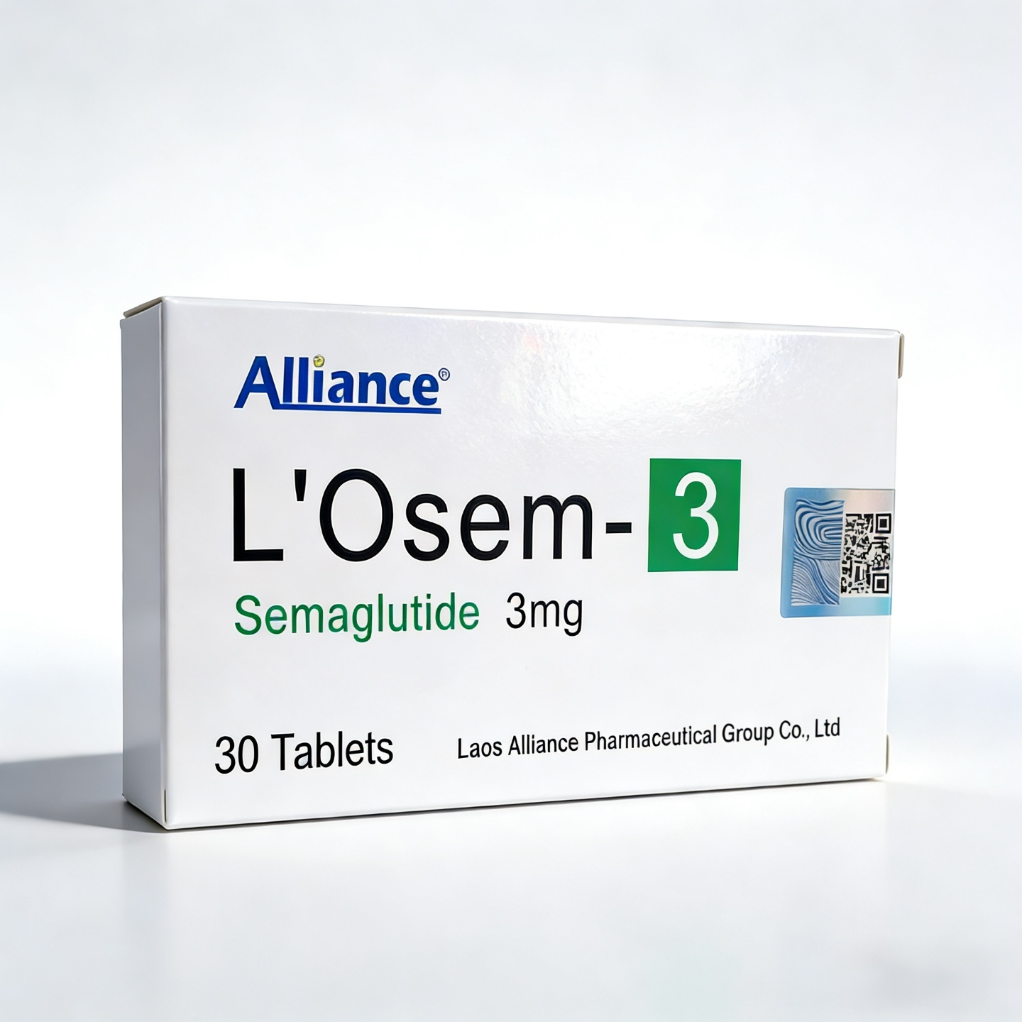 L'Osem-	3 Semaglutide 3mg 30 Tablets直播專享